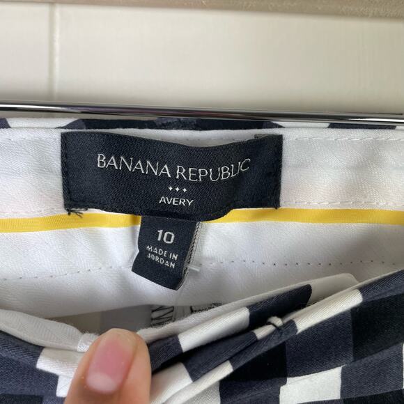 Banana Republic Avery Gingham pattern pant New - Picture 3 of 9